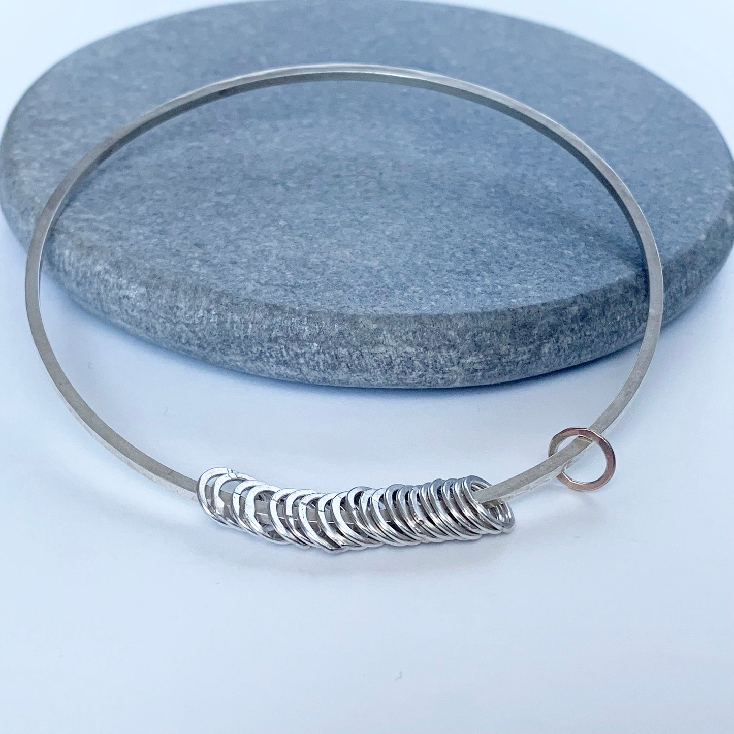 Milestone birthday bangle - 18th 21st 30th 40th 50th 60th 70th 80th NM47