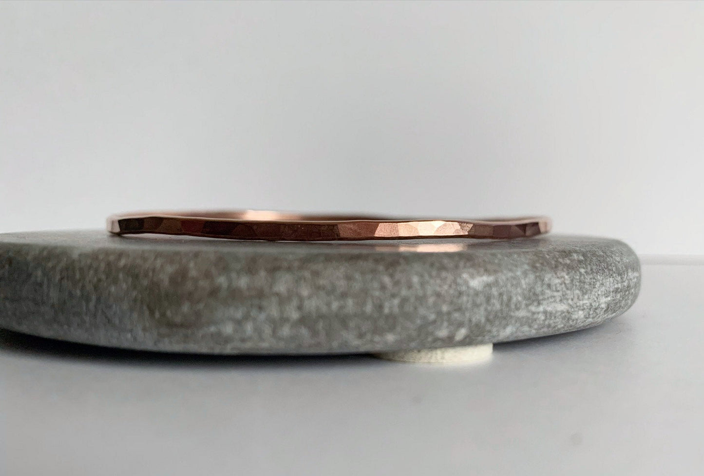 Copper bangle with light shimmer texture - discontinued NM47