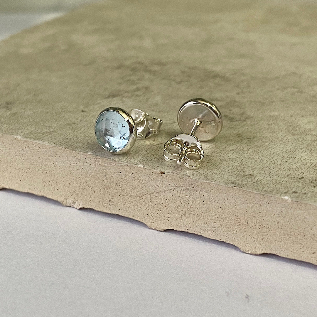 Sky Blue Topaz Studs NM47
