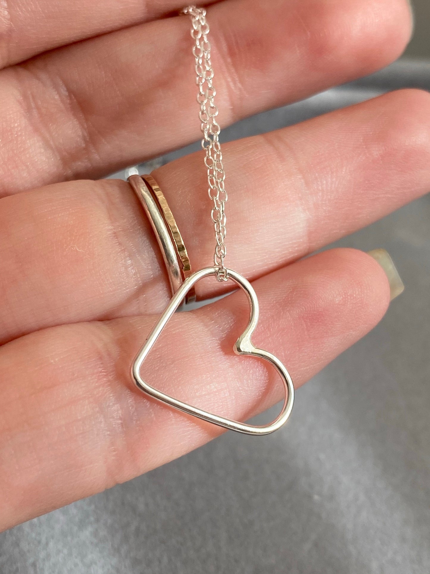 Wire Heart Necklace NM47