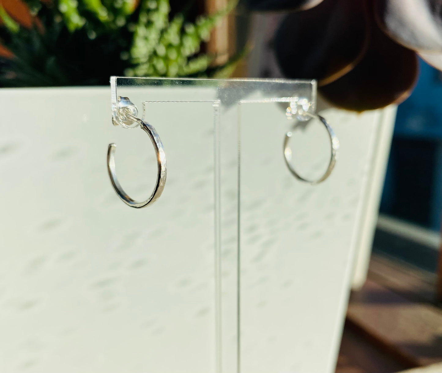 Everyday silver hoops NM47