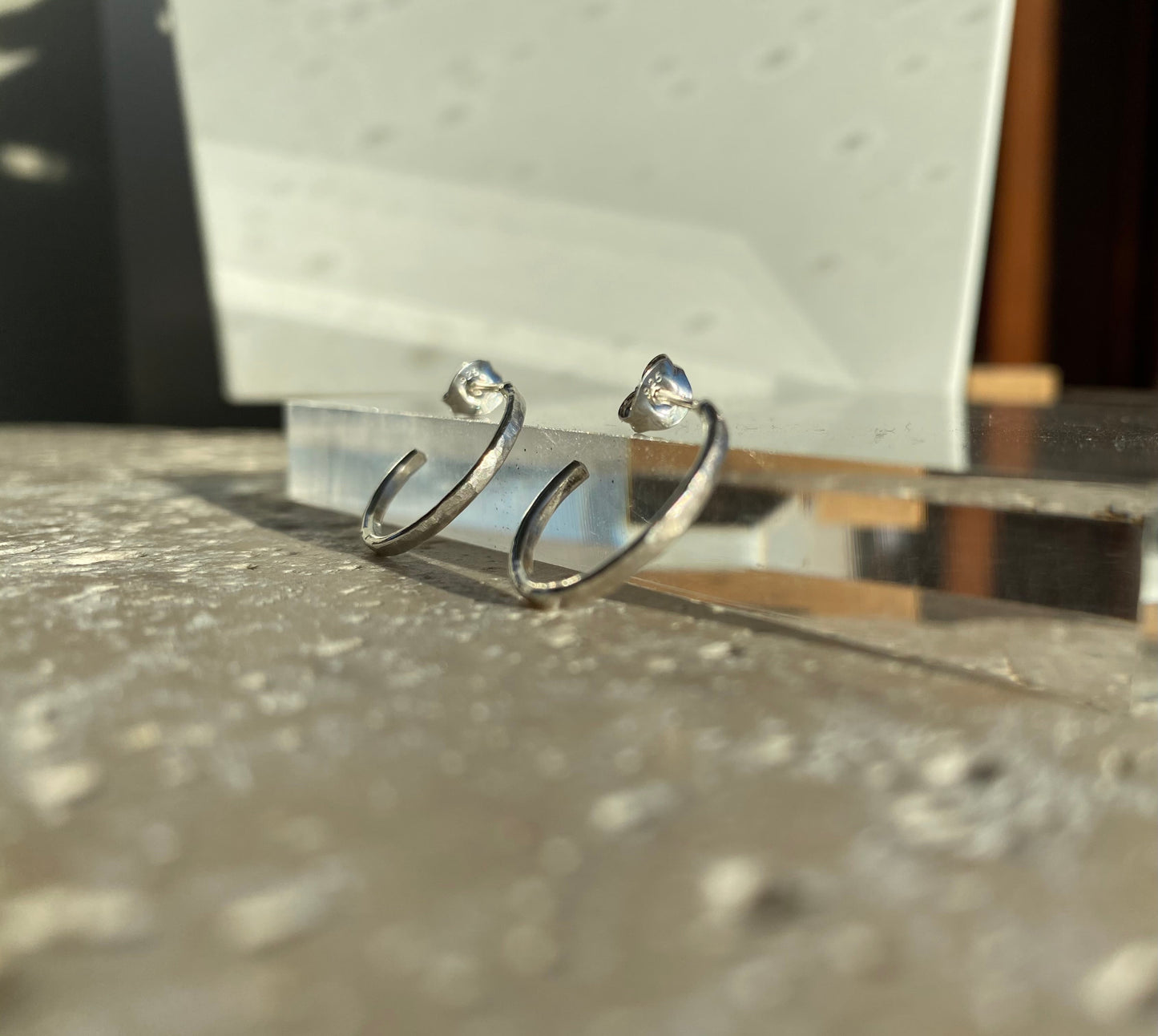 Everyday silver hoops NM47