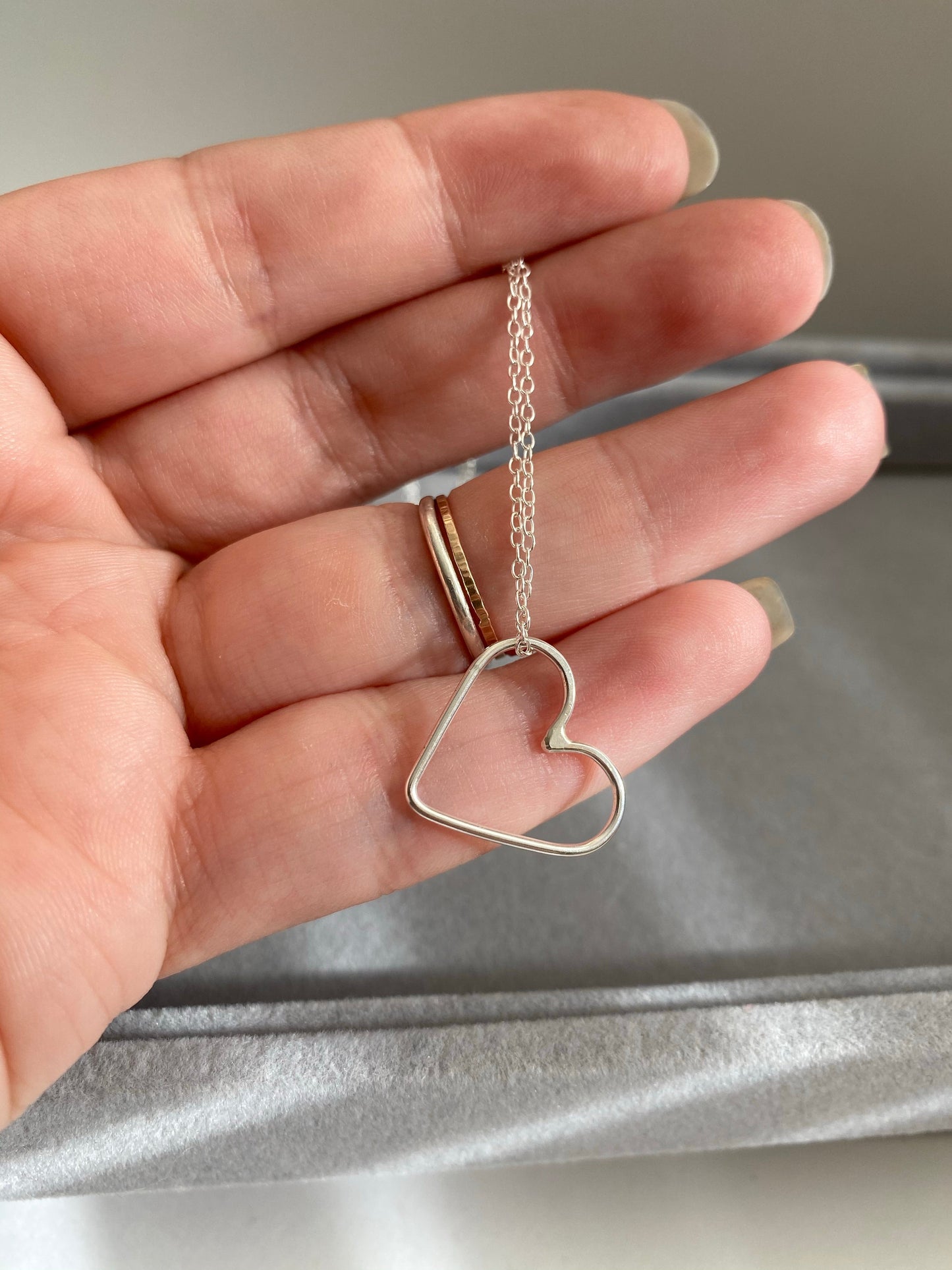 Wire Heart Necklace NM47