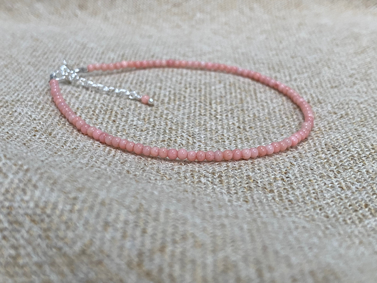 Gemstone beaded bracelet - Coral NM47