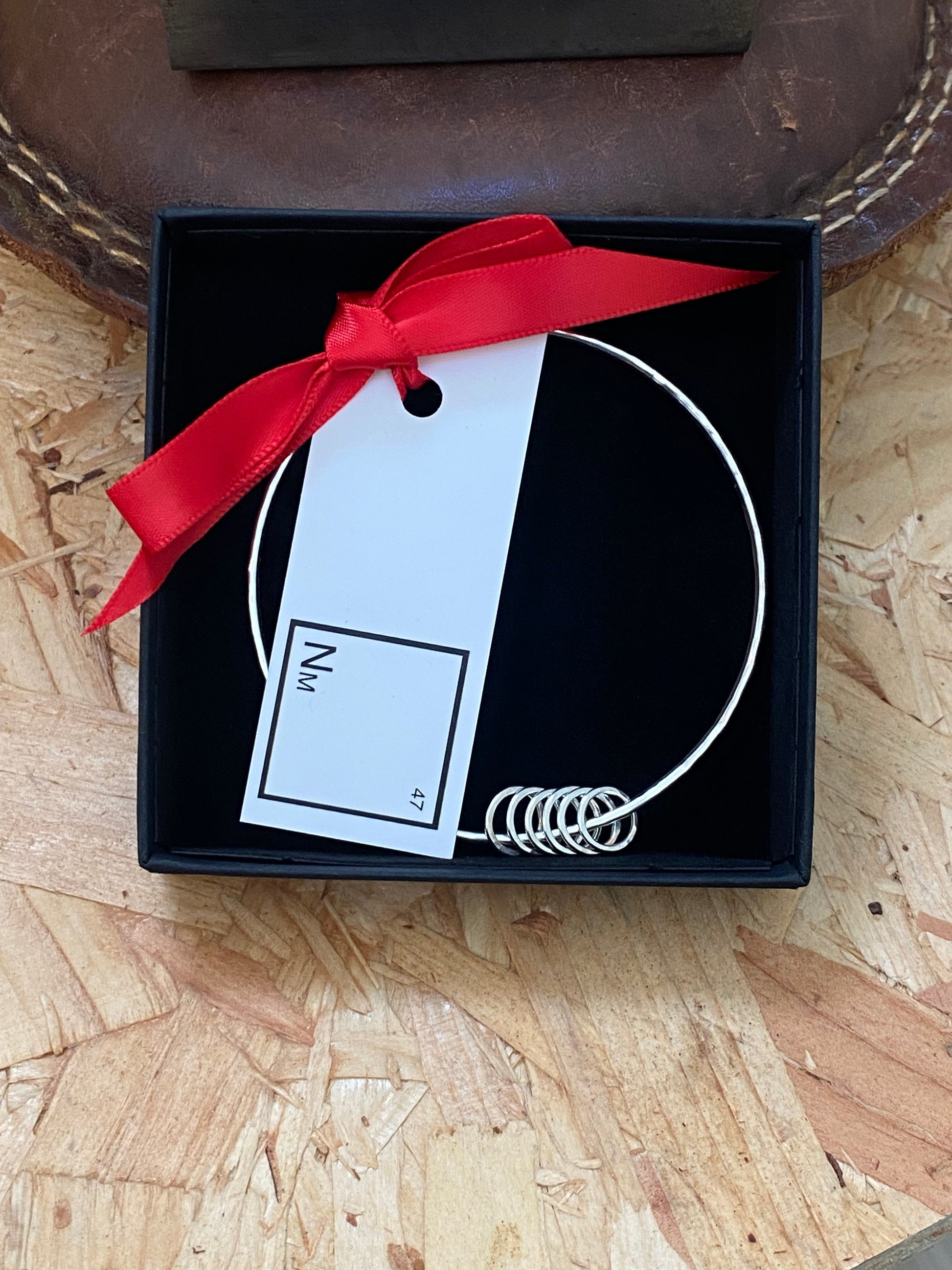 Milestone birthday bangle - 18th 21st 30th 40th 50th 60th 70th 80th NM47