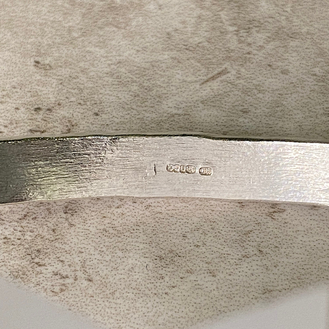 XL Chunky Solid Silver Bangle NM47