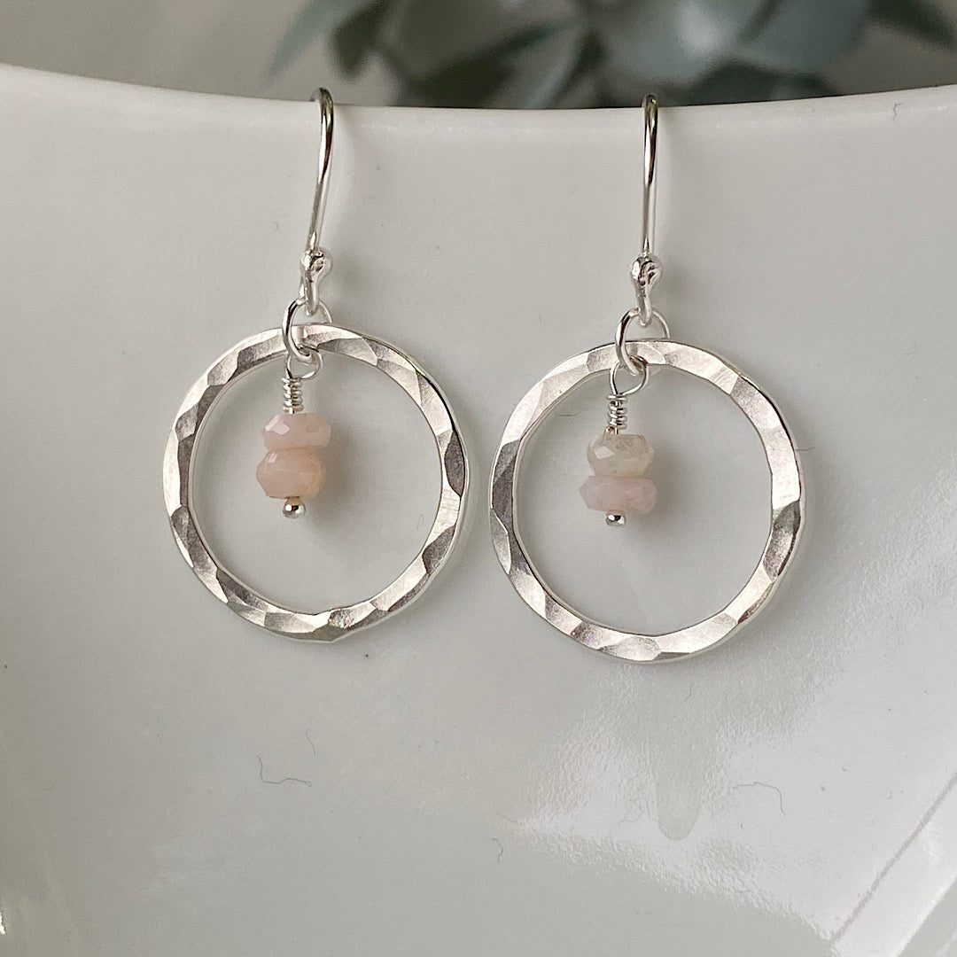 Pink Opal Earrings NM47