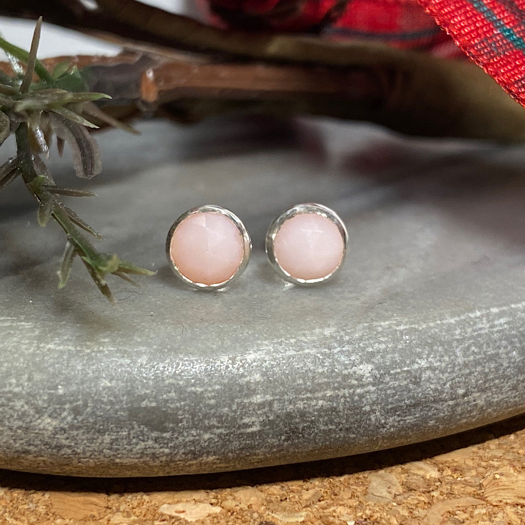 Pink Opal studs NM47