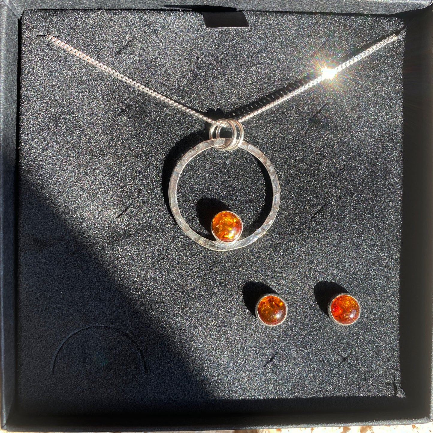 Amber Circle necklace