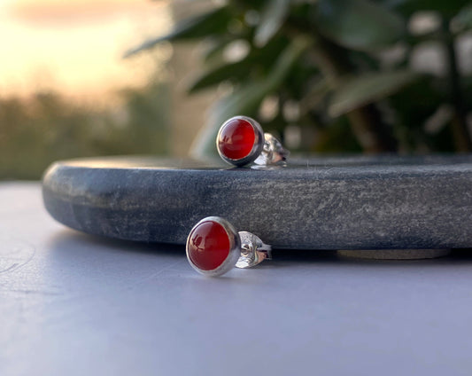 Carnelian Studs