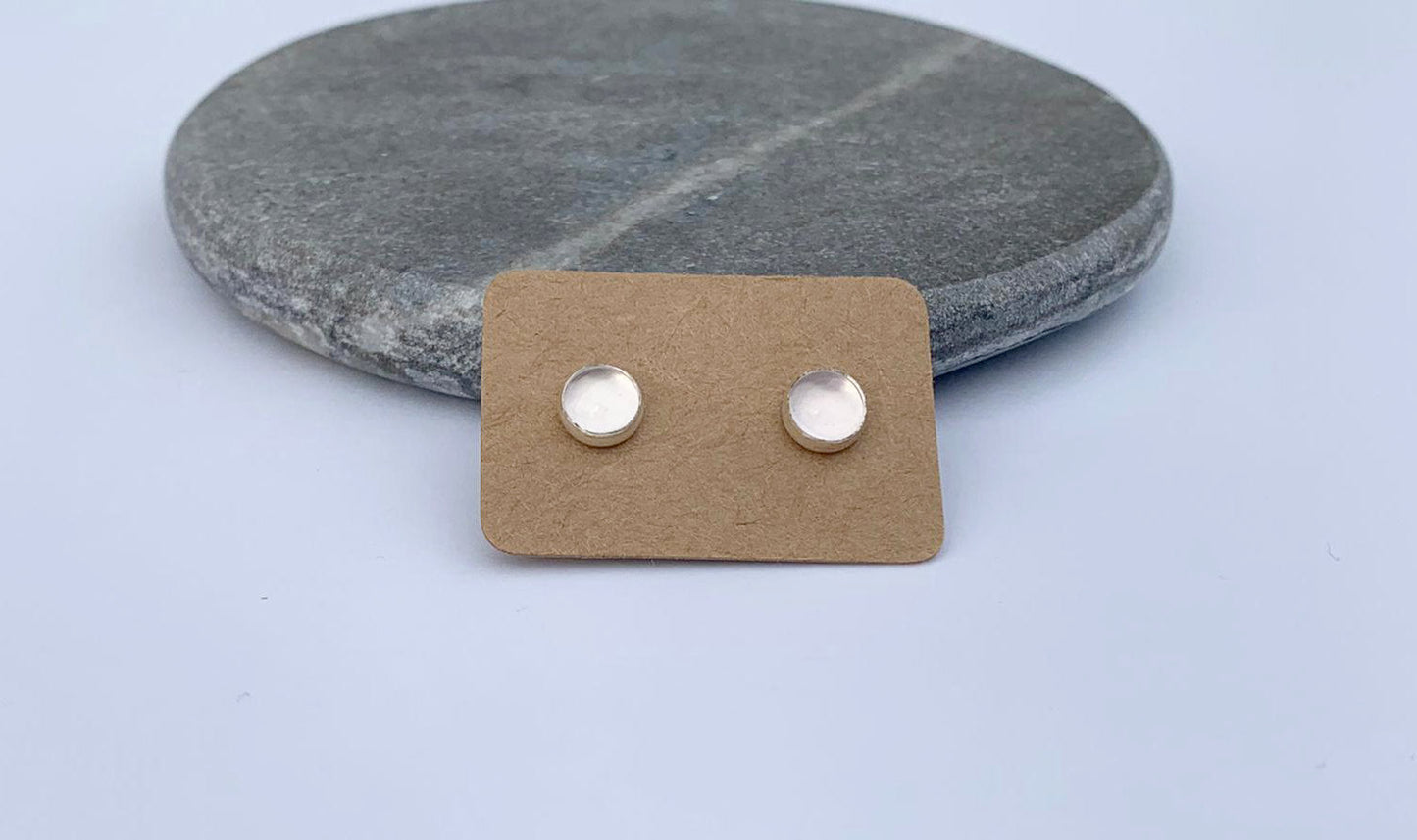 Rose quartz studs NM47