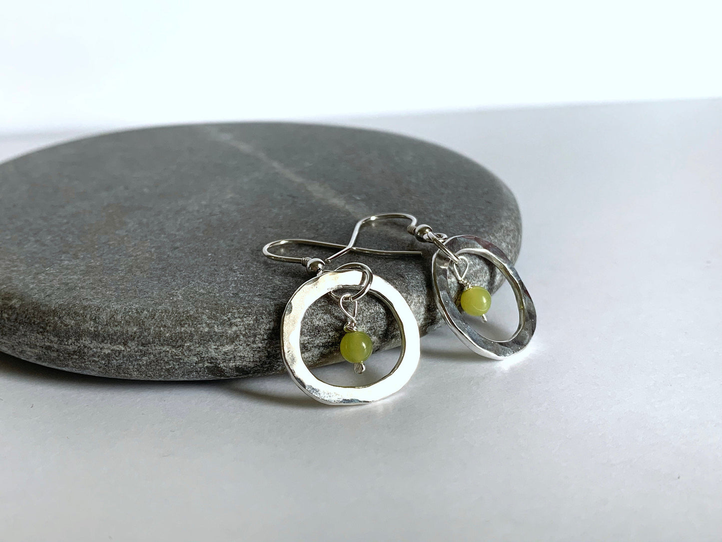 Lemon jasper earrings