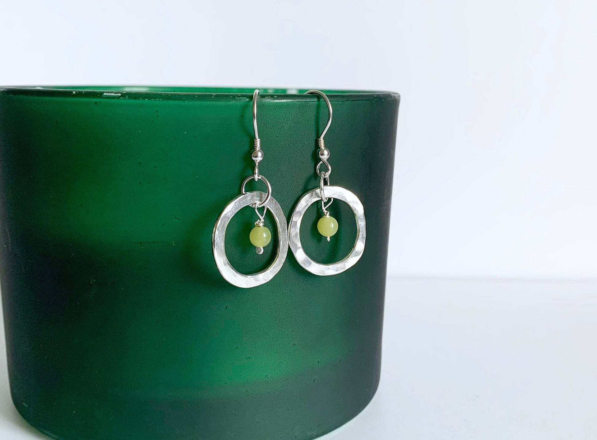 Lemon jasper earrings NM47