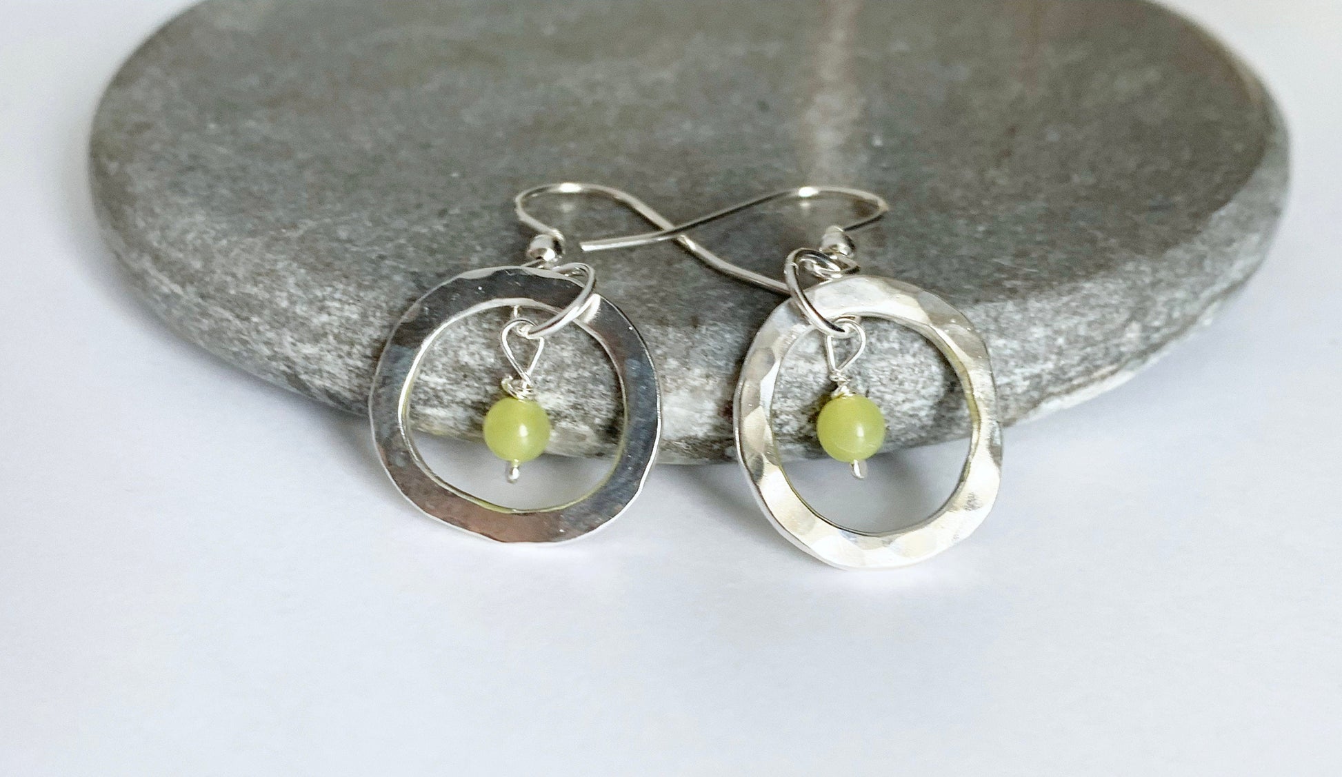 Lemon jasper earrings NM47