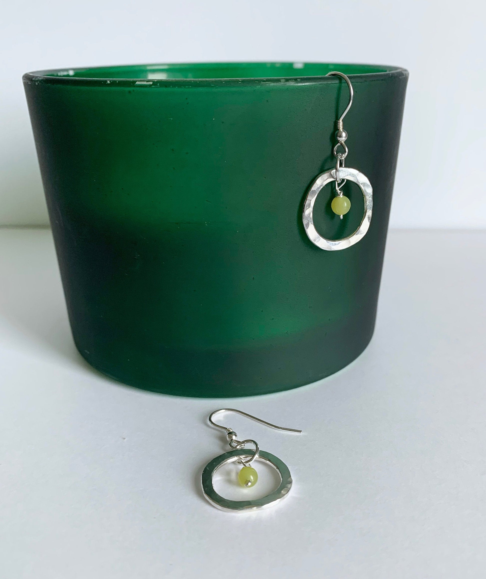Lemon jasper earrings NM47