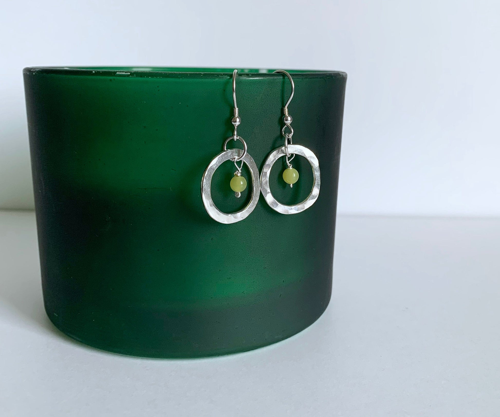 Lemon jasper earrings NM47
