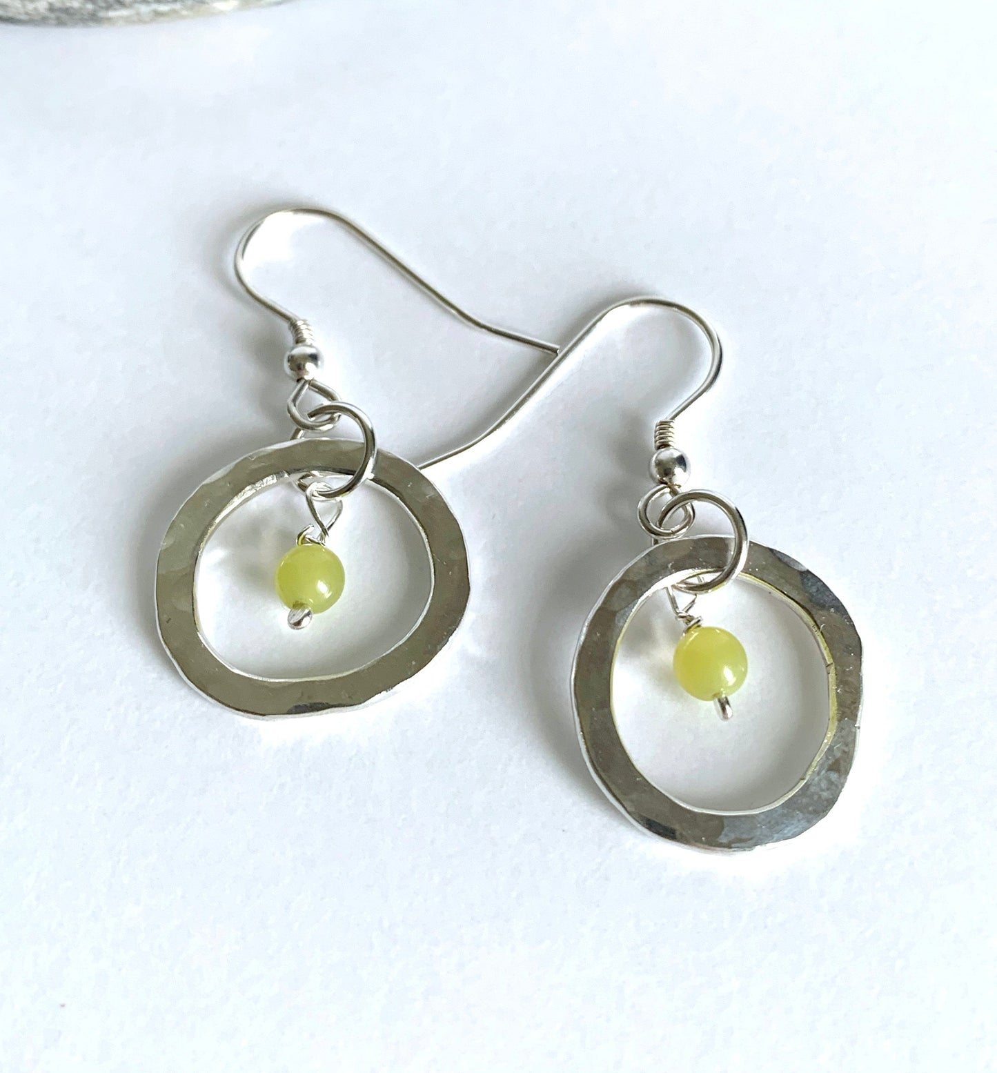 Lemon jasper earrings