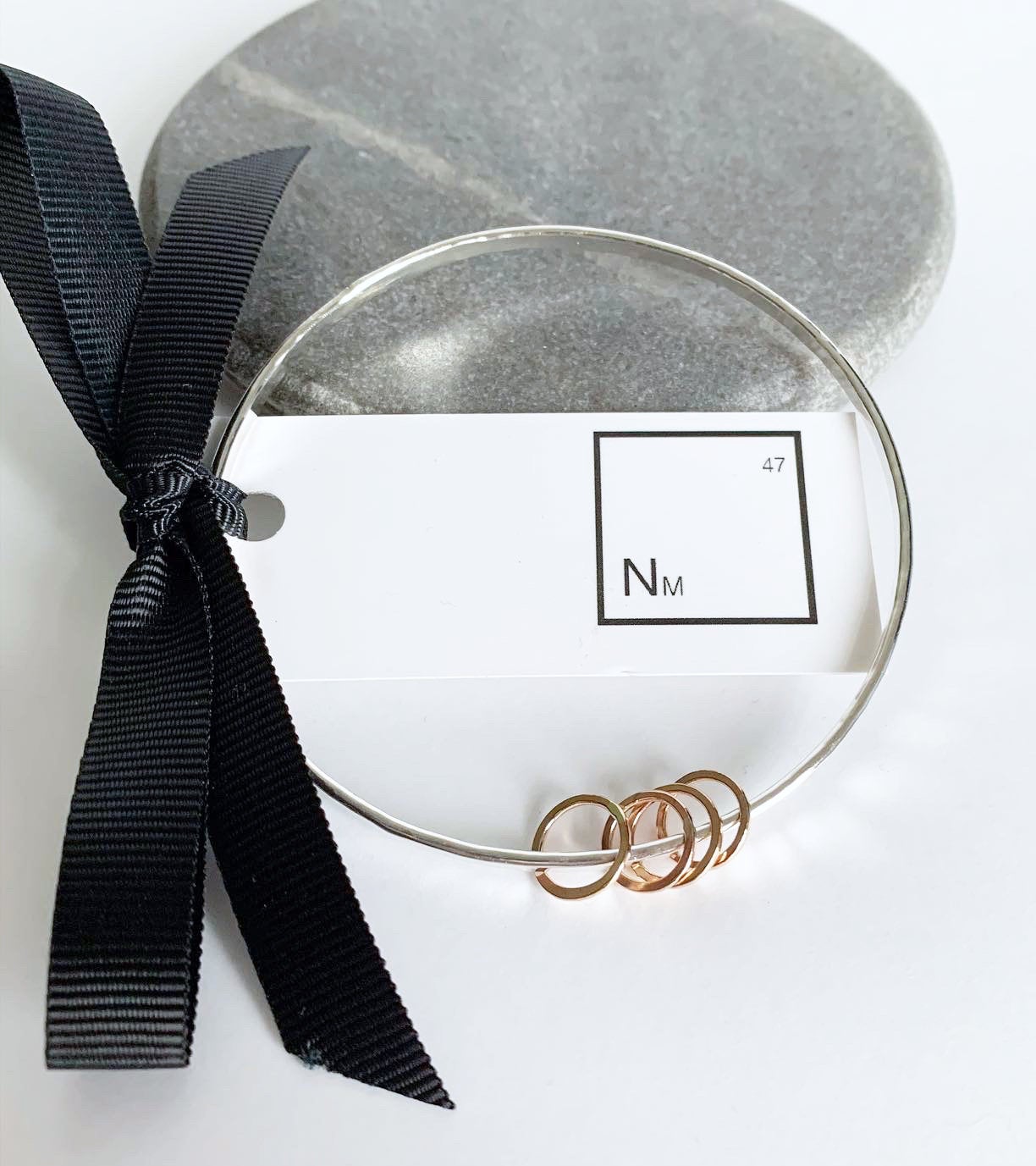 Milestone birthday bangle - 18th 21st 30th 40th 50th 60th 70th 80th NM47