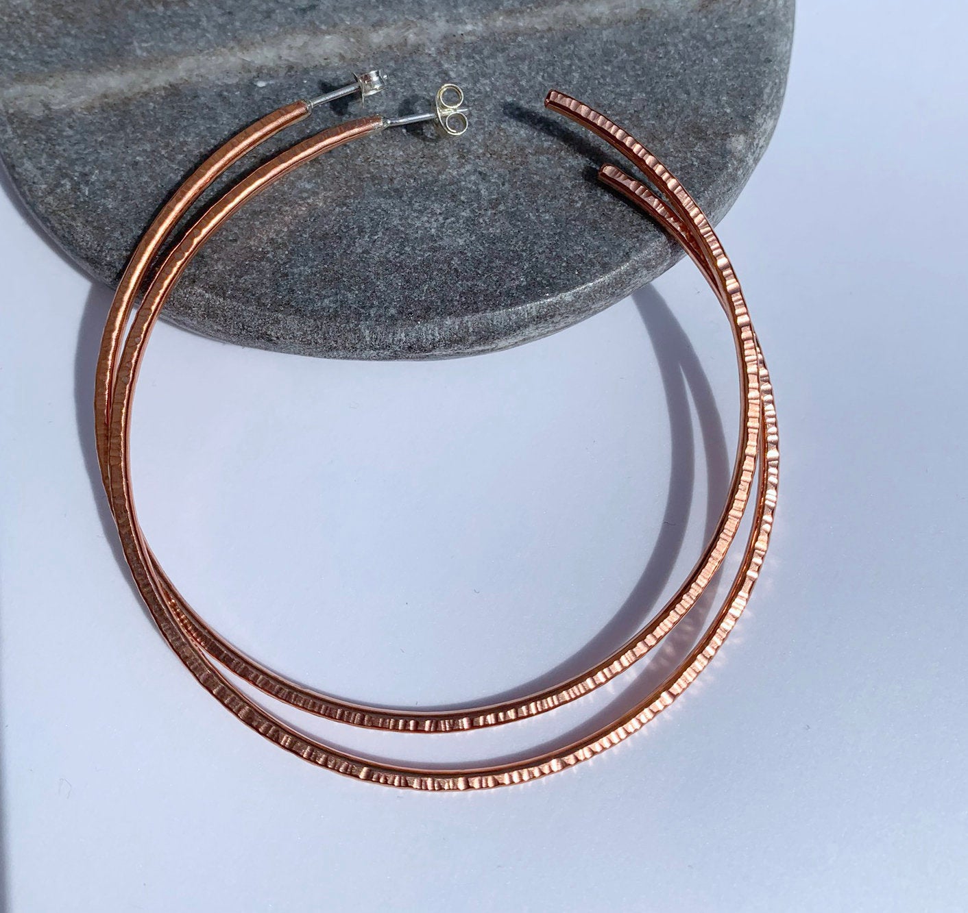 Xl Copper hoops