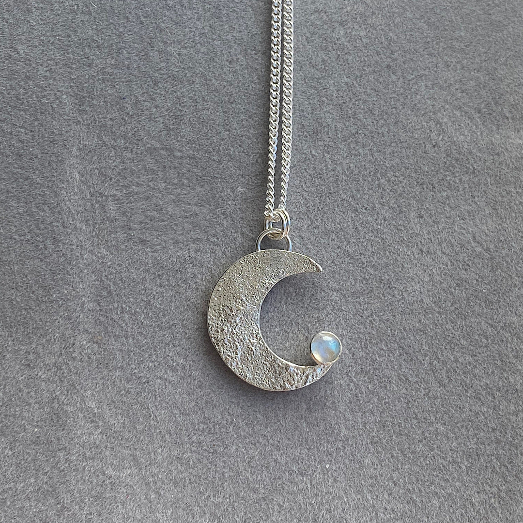 Luna Man on the Moon Necklace