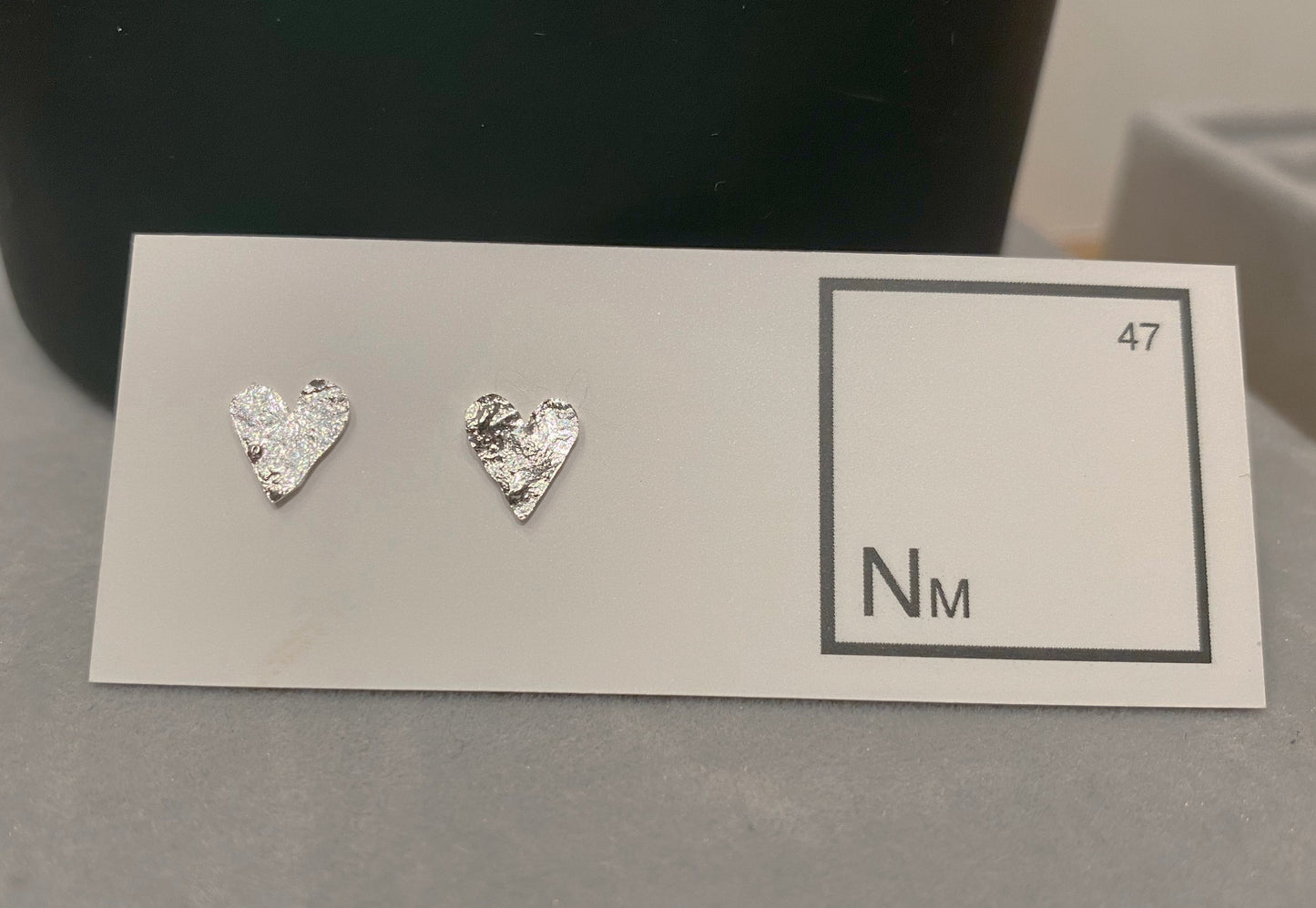 Love heart stud NM47