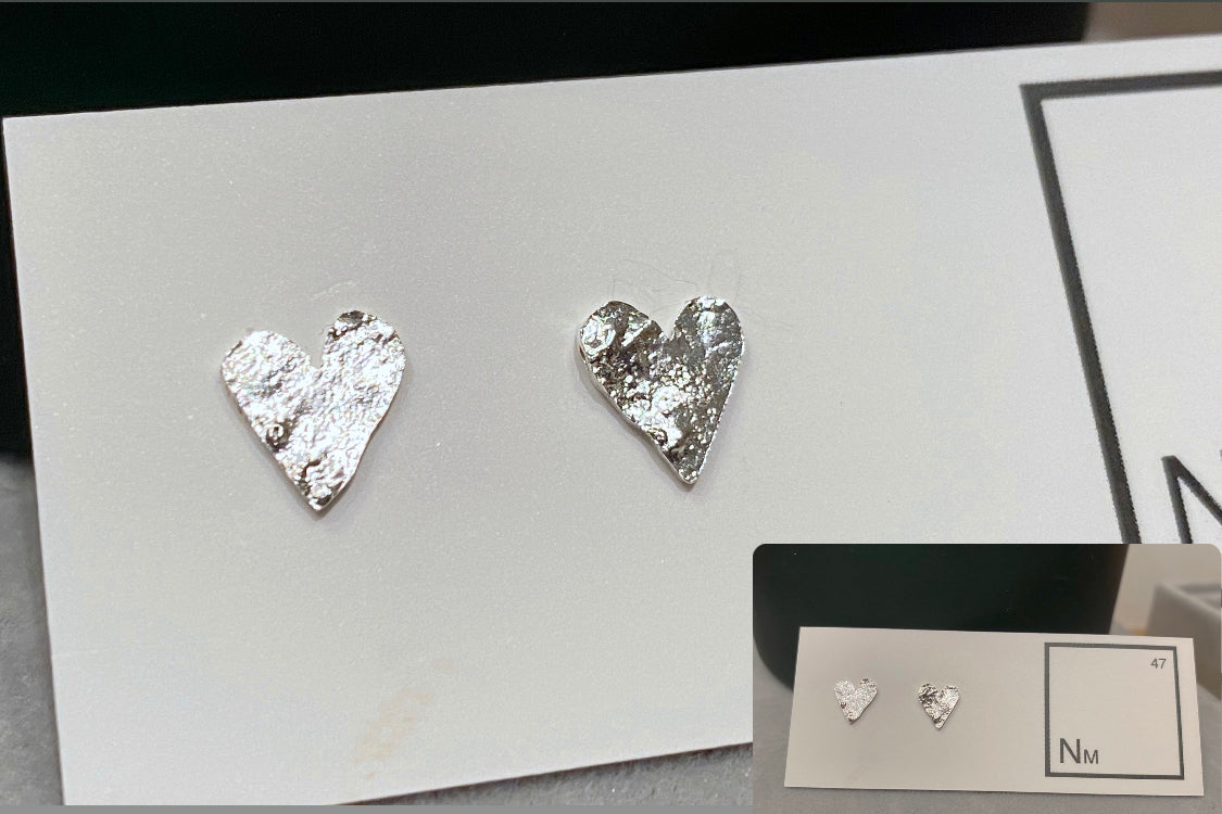 Love heart stud NM47