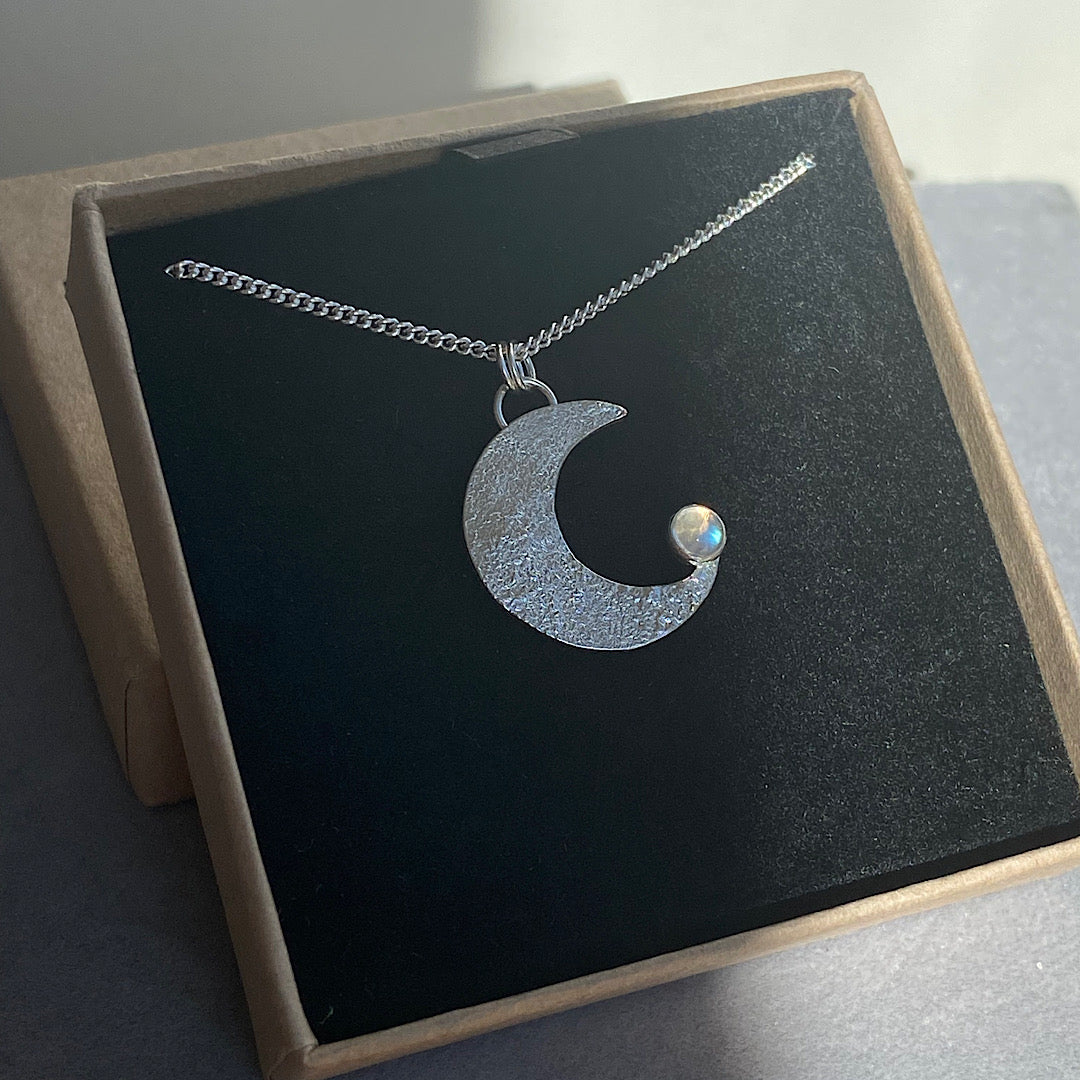 Luna Man on the Moon Necklace NM47