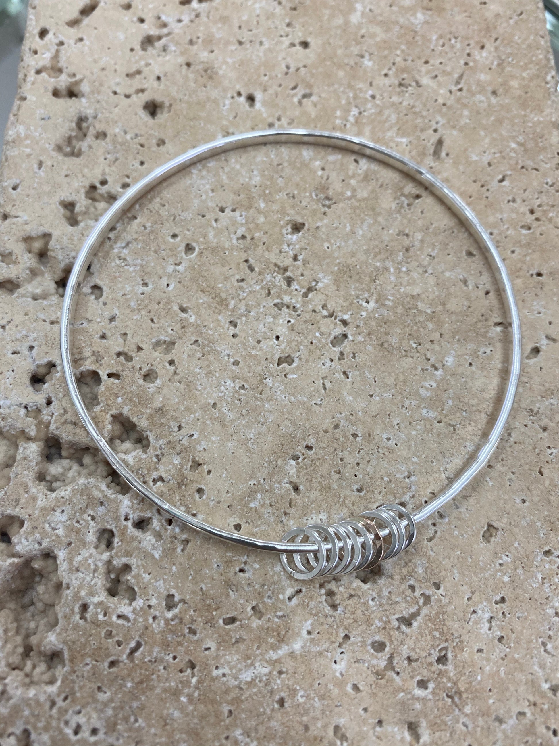 Milestone birthday bangle - 18th 21st 30th 40th 50th 60th 70th 80th NM47