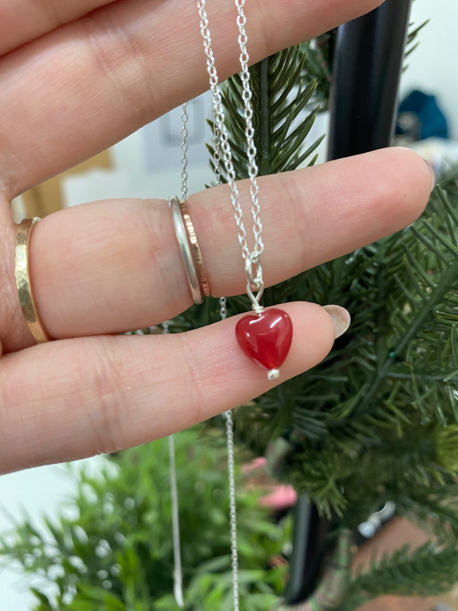 Red heart necklace NM47