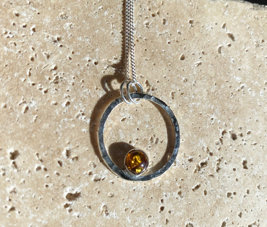 Amber Circle necklace