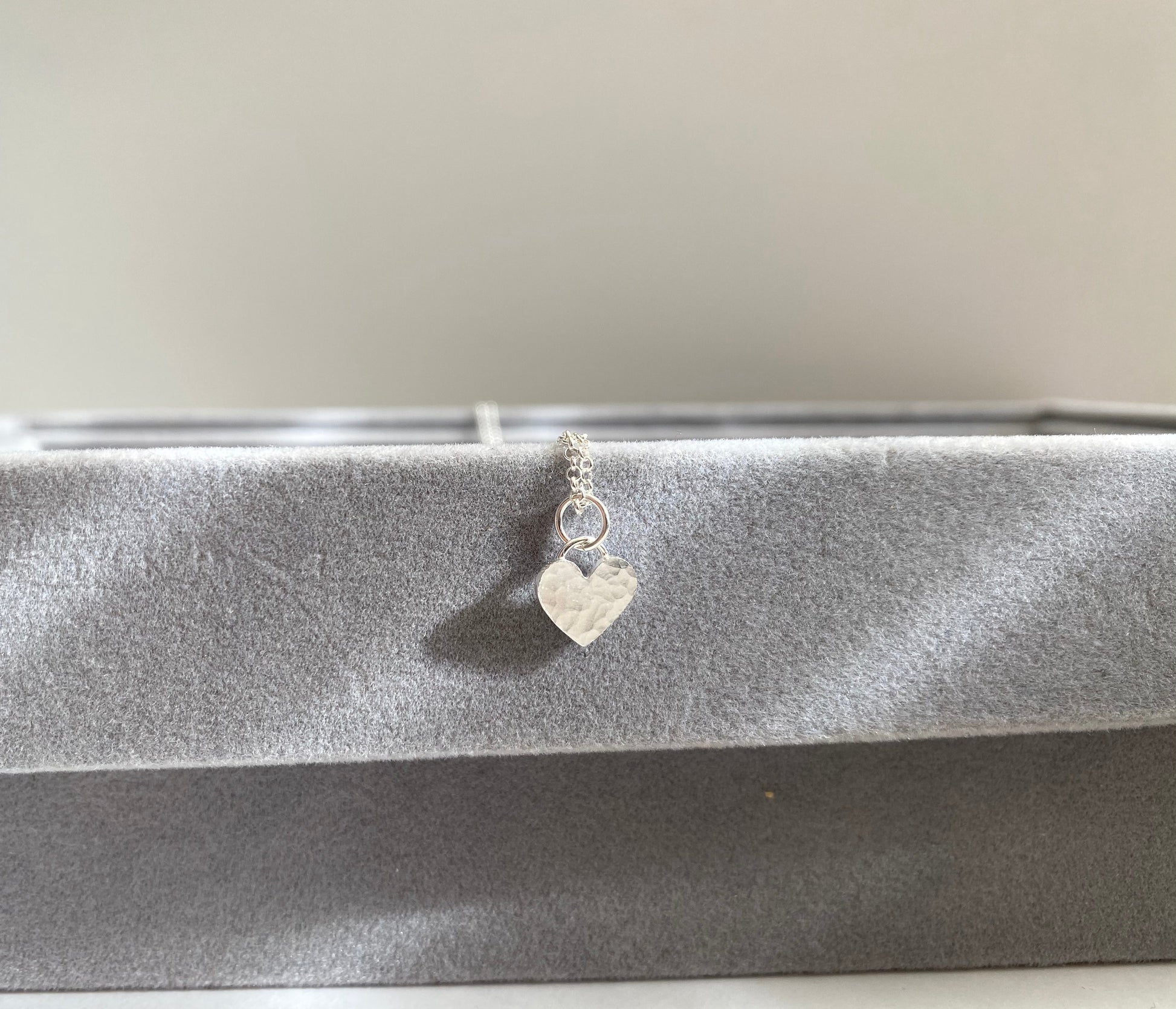 Sterling silver heart necklace -mini NM47