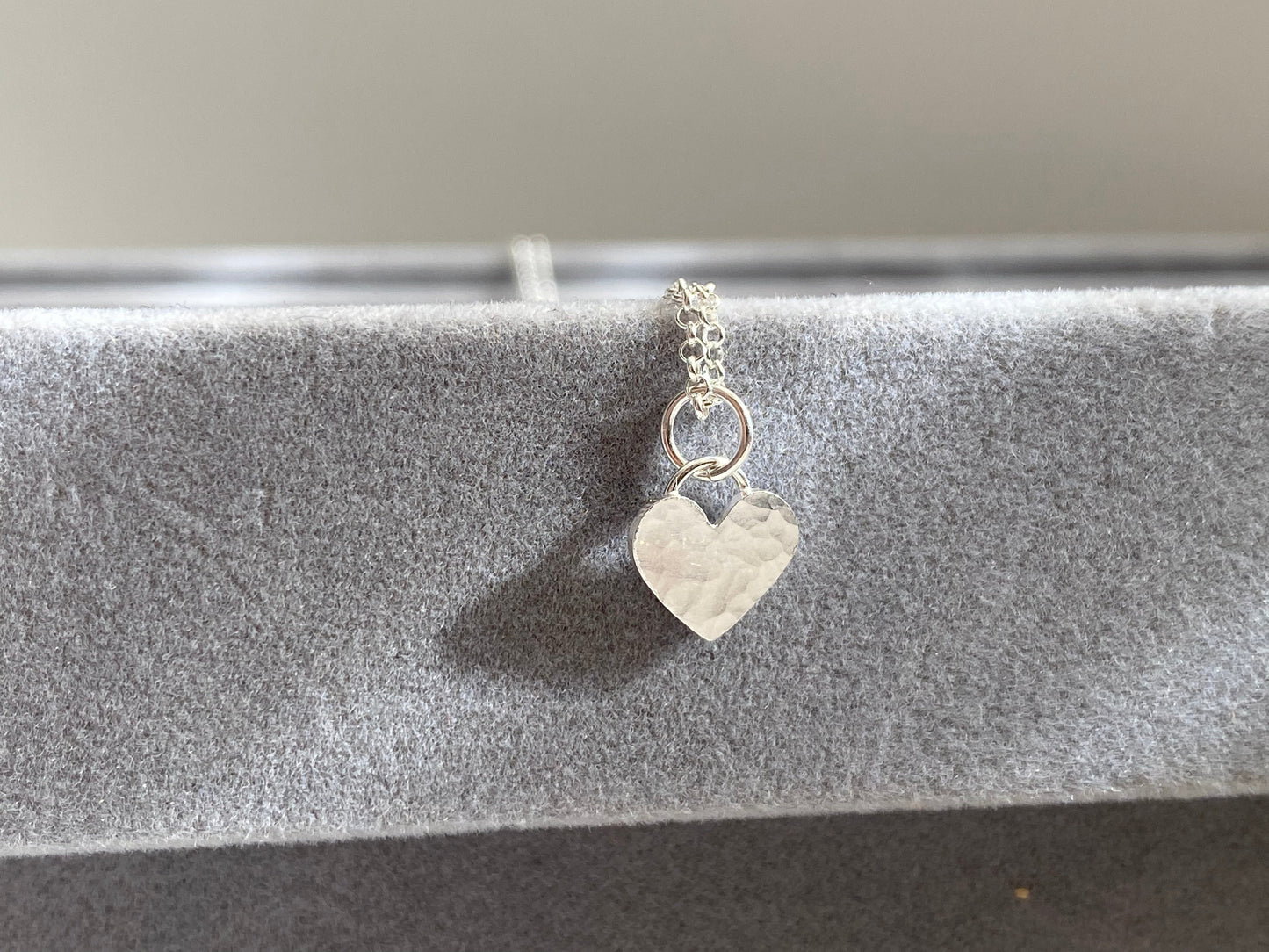 Sterling silver heart necklace -mini NM47